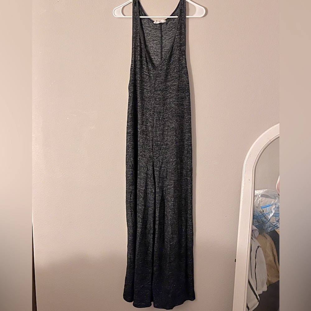 Soft stretch grey jumpsuit